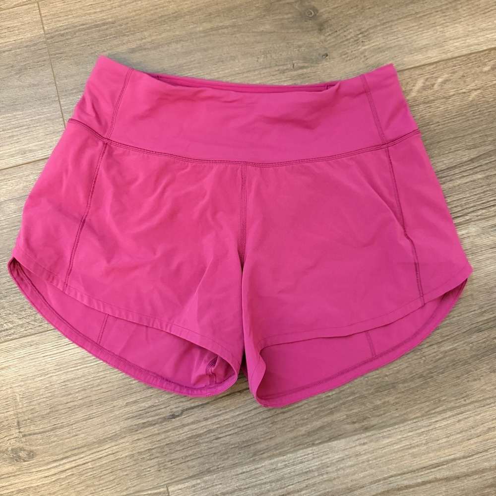 Lululemon Speed Up Mid-Rise Short 4" Long Ripened Raspberry W7ARVT Size 4